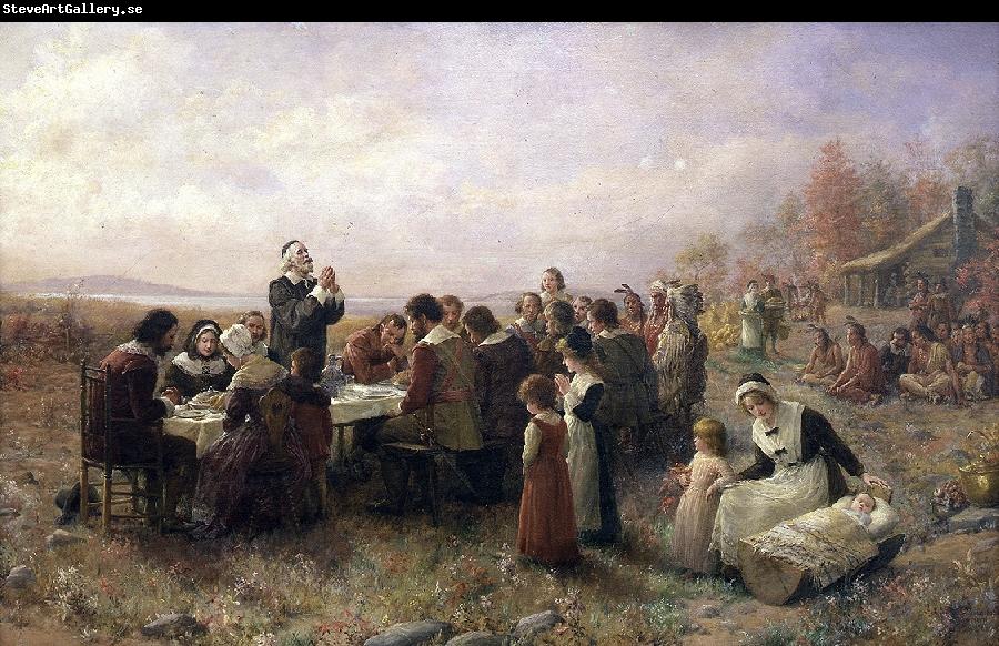 Jennie A. Brownscombe The First Thanksgiving at Plymouth